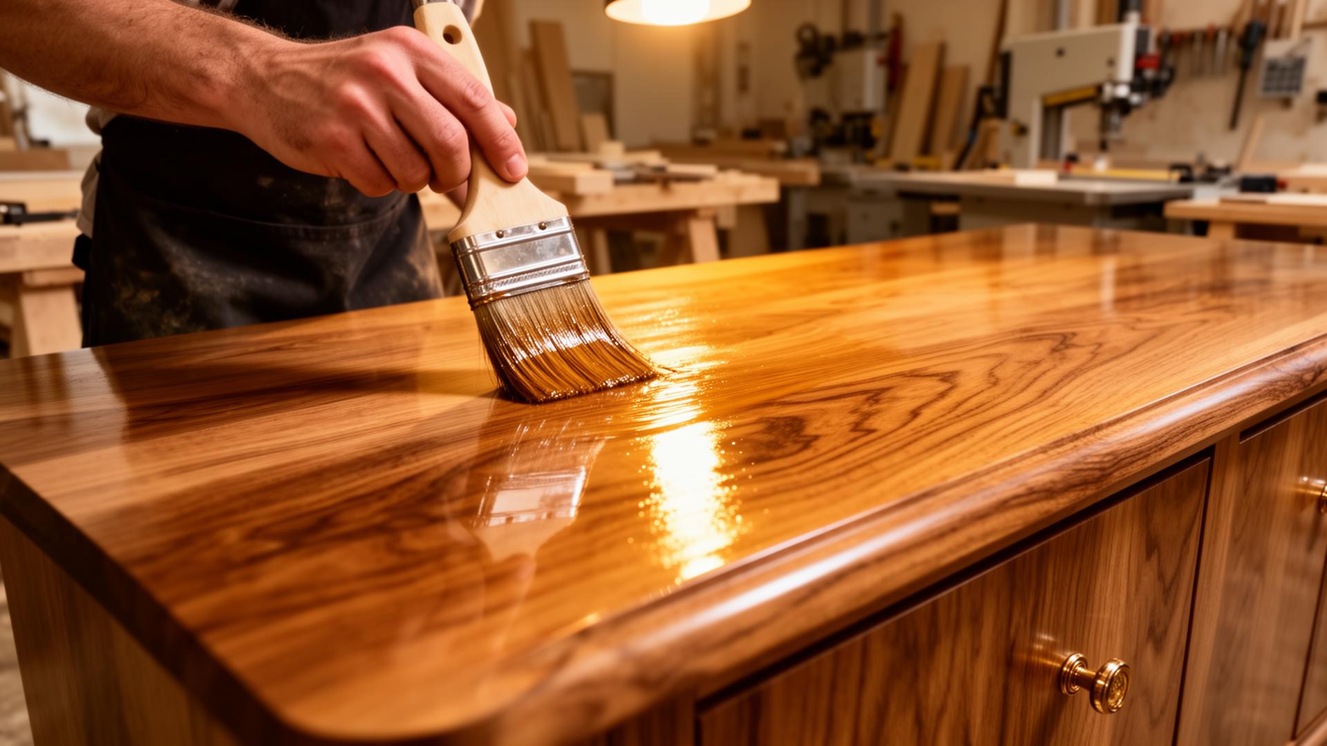 Wood coating application